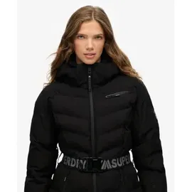 Superdry Luxe Belted Padded Damen. Kapuzenjacke schwarz (L),