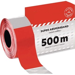 Absperrband rot/weiss 80mm / 500m