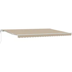 vidaXL Automatische einziehbare Markise Beige 500x350 cm