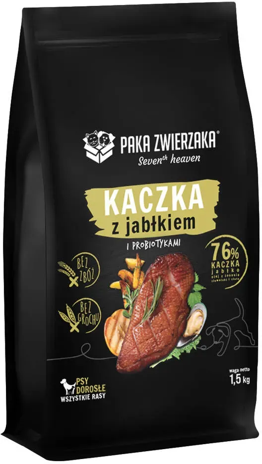 Paka Zwierzaka - Siebter Himmel - Ente und Apfel (Ente & Apfel) 4kg+ 0.5kg FREE !!! (Rabatt für Stammkunden 3%)