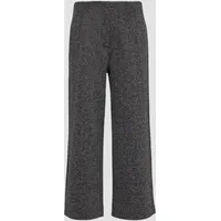 s.Oliver BLACK LABEL s.Oliver - Elegante Culotte mit Elastikbund und Fischgrat-Struktur, Damen, schwarz, 38