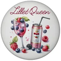 Speecheese Lillet Queen Magnet mit Flaschenöffner rund Wild Berry