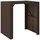 vidaXL Bartisch mit Glasplatte 105 x 80 x 110 cm Braun