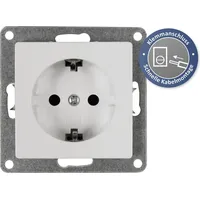 McPower Schutzkontakt-Steckdose McPower Cup", 250V/16A, UP, Klemmanschluss, weiß