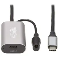 4XEM Eaton TrippLite USB 3.2 Gen 1 Aktives Verlängerungskabel - USB-C zu USB-C (M/F), 5 Gbps, Nur Daten, 5 m (16.4 ft.)