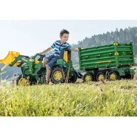 Rolly Toys rollyMultitrailer John Deere Dreiachskipper Traktoranhänger grün (125043)