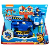 Spin Master Paw Patrol Chases Rise and Rescue verwandelbares Spielzeugauto mit Actionfiguren und Zubehör