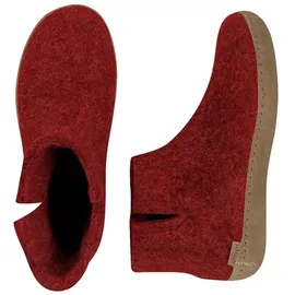 Glerups Boots Ledersohle in Rot 38