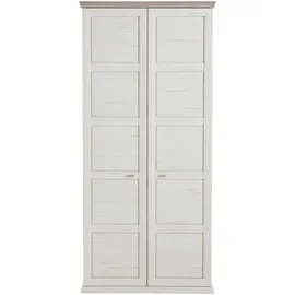 Hom ́in CAMRON 90,2 x 196,7 x 38,5 cm grau/weiß