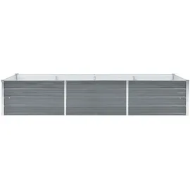 vidaXL Garten-Hochbeet verzinkter Stahl rechteckig 240 x 80 x 45 cm Grün