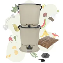 Skaza Exceeding Expectations Skaza Biomülleimer Bokashi Essential 2er Set Cremeweiß