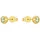 Amor Ohrstecker 2034450 grün Edelstahl 6mm