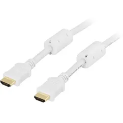 Deltaco HDMI-1050A, 5 m, HDMI Typ A (Standard), HDMI Typ A (Standard), 3D, Weiß