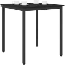 vidaXL Esstisch 70 x 70 x 75 cm schwarz