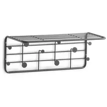 Zeller Wandgarderobe Zeller 51,4 x 24 x 21 cm Schwarz