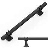 Amerdeco 10 Stück Möbelgriffe Schwarz– 160mm Lochabstand, Schrankgriffe, Küchengriffe, Schubladengriffe für Küchenschränke & Kleiderschränke UK0003