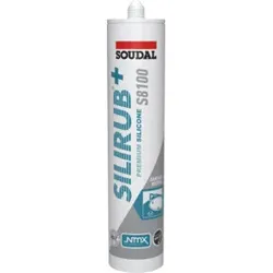 Soudal Silikon Silirub+ S8100 300ml Staubgrau