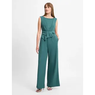 Vera Mont Damen Jumpsuit mit weitem Bein Dark Emerald,44 - 44