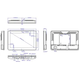 Allnet Meetingraum RGB LED Tablet 10 Zoll RK3568 Android 11 und NFC/RFID Farbe schwarz