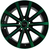 RH ALURAD GT 9 x 21 5 x 130 ET55 MB71,5 Grün Poliert