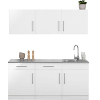 wiho Küchen Küche »Cali«, ohne E-Geräte, Breite 180 cm weiß