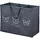 KESPER Wäschesammler, grau Polyester B/H/L: ca. 36x60x74 cm - Grau