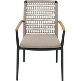 Siena Garden Cortina Stapelsessel 56,5 x 62 x 84 cm grau