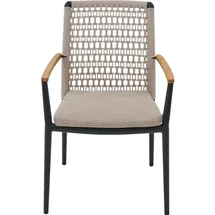 Siena Garden Cortina Stapelsessel 56,5 x 62 x 84 cm grau