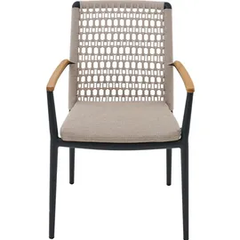 Siena Garden Cortina Stapelsessel 56,5 x 62 x 84 cm grau