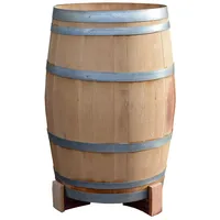 Temesso Blumentopfuntersetzer Füße GEÖLT für Holzfass 3er Set braun 9 cm