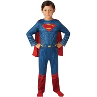 Rubies – offizielle DC-Verkleidung, Superman Justice League, rot, Größe S – 3 bis 4 Jahre – 90 bis 104 cm