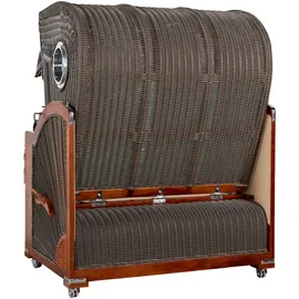 WebaVita Strandkorb Romy Mahagoni Lavendel