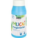 Kreul 23213 Abwaschbare Fingerfarbe hellblau, 750ml