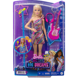 Barbie Big City Dreams Malibu mit leuchtendem Kleid und Musik