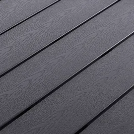 Mojawo Gartentisch 90 x 90 x 74 cm Silber/Schwarz