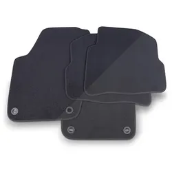 Thomatex Textil Fußmatten-Set Samtvelours VW Polo 9N, schwarz für VW