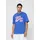 FUBU T-Shirt "Fubu FBMQ12111BLU Fubu Varsity T-Shirt", Herren, Gr. S, blau, weiß, rot, 100% Baumwolle, bedruckt, loose fit, Rundhals, Shirts T-Shirt