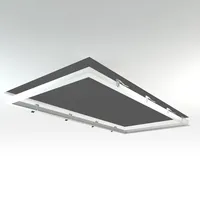 Longlifeled gmbh LED Panel Einbaurahmen 120x60cm weiß Deckeneinbau Montagerahmen