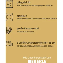 bellana Spannbettlaken Jersey-Elasthan 90 x 200 - 140 x 200 - 180 x 200 cm grau