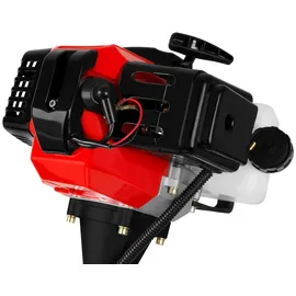 Eberth Motorsense Freischneider Rasentrimmer Multitool 2in1 Benzin, Tragegurt Inkl., 3PS, 52ccm Hubraum, 2-Takt Motor Fadenkopf mit Tippautomatik, Dickichtmesser, Seilzugstart