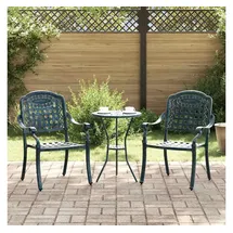 vidaXL Gartenstuhl 55 x 56,5 x 91 cm Grün 2 St.