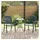 vidaXL Gartenstuhl 55 x 56,5 x 91 cm Grün 2 St.