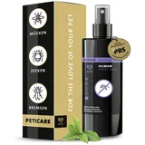 Peticare Anti-Insekten Spray | gegen Stechmücken Bremsen Mücken Moskitos und weitere | auch für Kinder | sofortige Wirkung | einzigartiges PRS® System für Lange Wirkung – Human Protect 2050