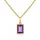 Orolino Kette mit Anhänger 585 Gold mit echtem Amethyst gelb