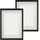 luxuskollektion Bilderrahmen 3D schwarz 10x15 cm 2er Set