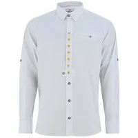 German Wear Trachtenhemd GW1252 Trachtenhemd Hemd als Trachtenmode Weiß Edelweiß Bestickt XL