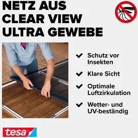 Tesa Insektenschutz-Tür Insect Stop Falt 100 x 220 cm Weiß