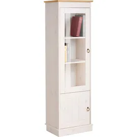 OTTO home Vitrine Indra 46 x 32 x 145 cm Gelb/Weiß