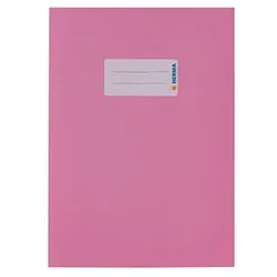 HERMA Heftumschlag glatt rosa Papier DIN A5