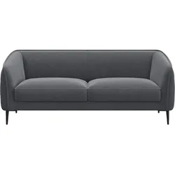 2,5-Sitzer FLEXLUX "Belle Designsofa, Couch, bequem durch Kaltschaum im Sitz", grau (soft grau), B:188cm H:74cm T:89cm, 100% Polyester, Sofas, Skandinavisches Design, In hochwertiger Verarbeitung